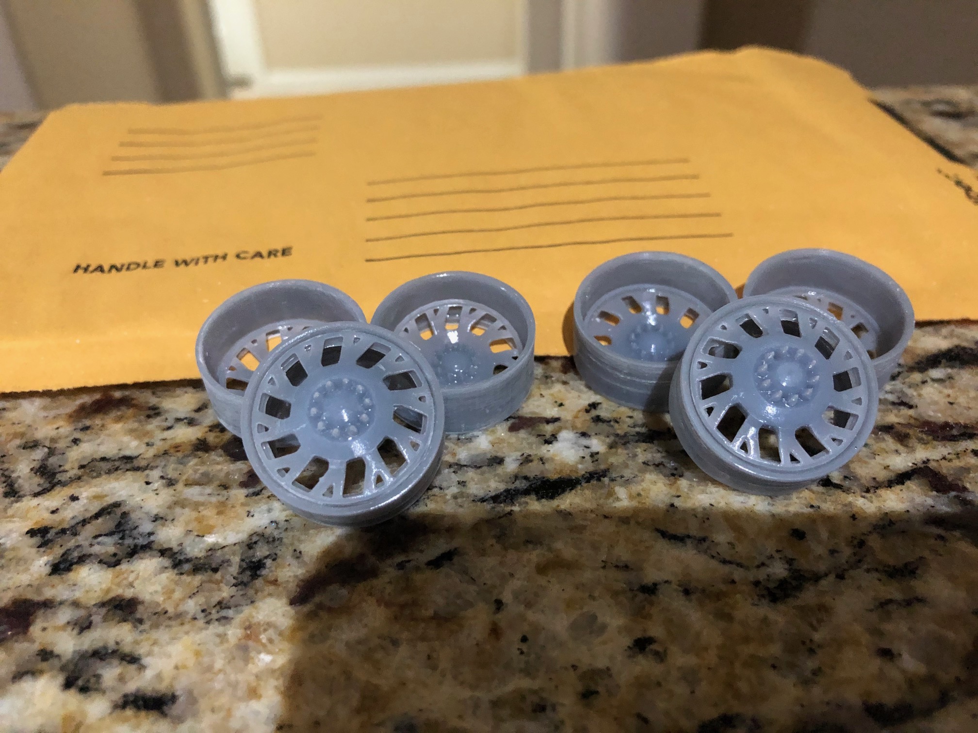 1:24 1:25 Scale V4 Hot Rod Dually Wheels Regular Tires3D printed